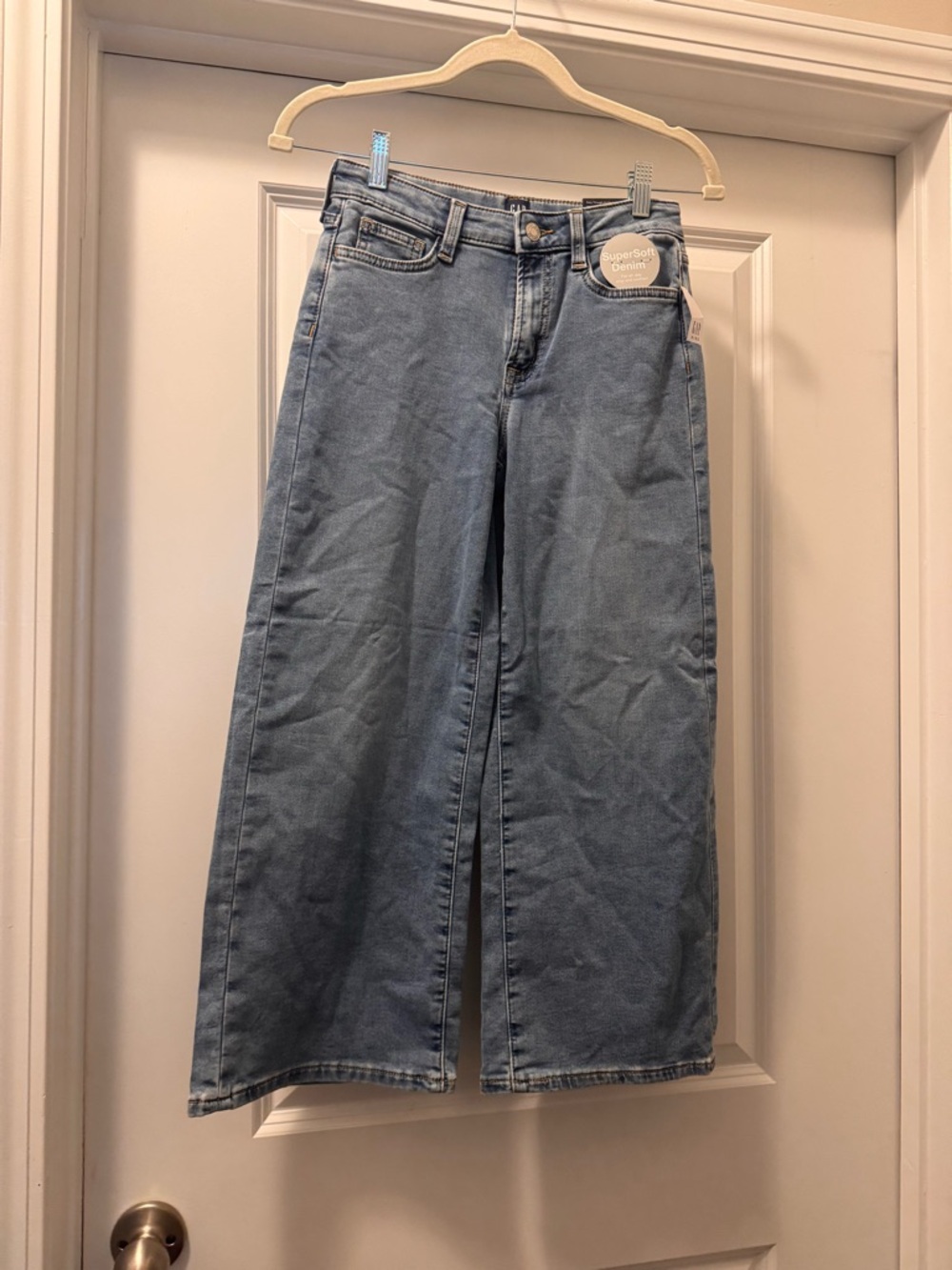 GAP Light Blue Kids Wide-Leg Jeans